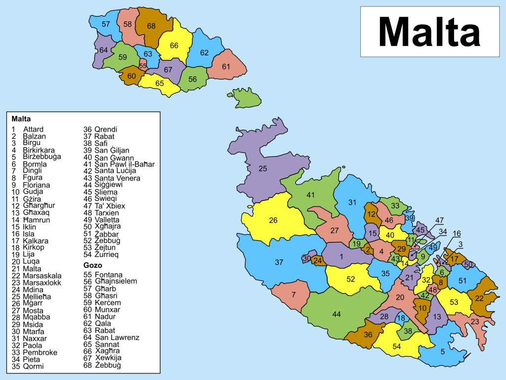 Malta by locality